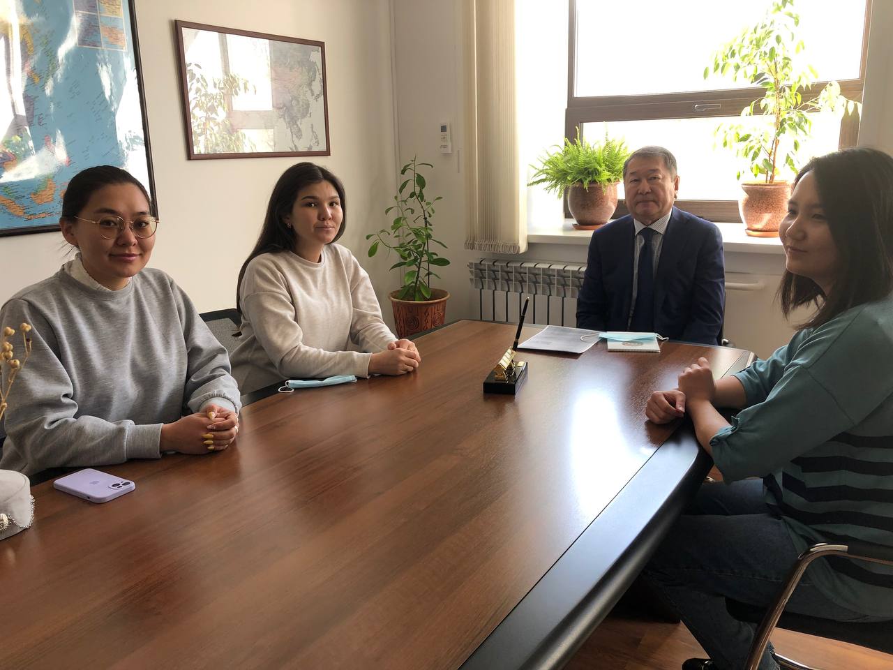 Еуразия Ұлттық Университетінің магистранттарымен кездесу